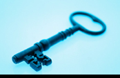 Graphic of an old key.